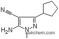 Molecular Structure of 1017689-87-0 (5-Amino-3-cyclopentyl-1-methyl-1H-pyrazole-4-carbonitrile)